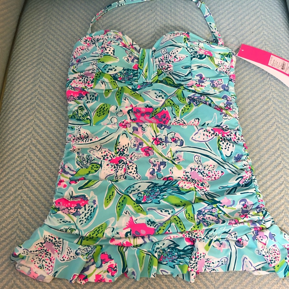 Lilly Pulitzer Carmen Ruffled Tankini Top